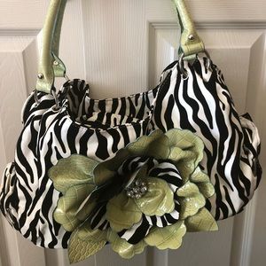 Colorful zebra bag